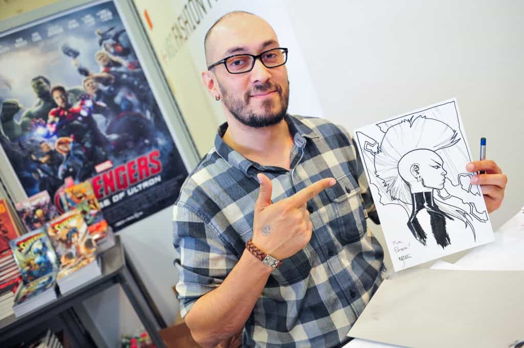 Mahmud Asrar at Vienna COMIX. Foto: Joanna Pianka