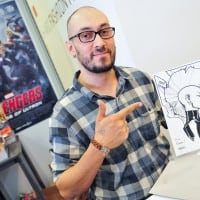 Mahmud Asrar at Vienna COMIX. Foto: Joanna Pianka