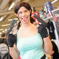 Lara Croft Cosplayerin, Foto (c) Joanna Pianka