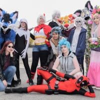 Cosplay Gruppe auf der Vienna COMIX. Foto Joanna Pianka