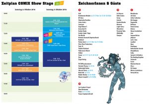 Vienna COMIX 2016 Zeitplan und Gäste