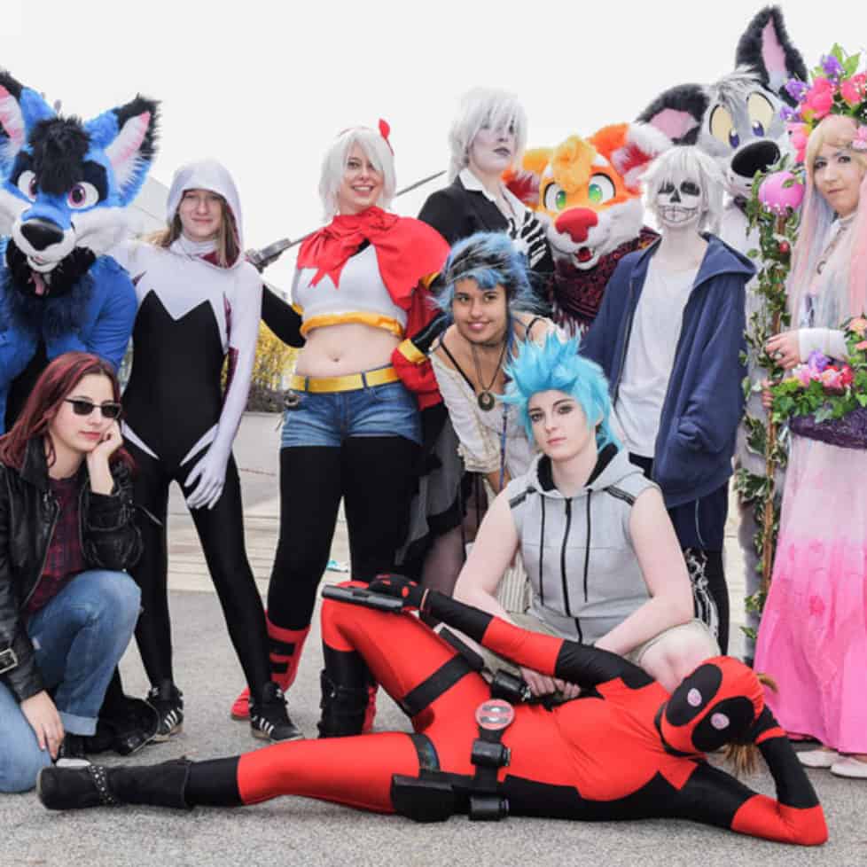 Cosplay Gruppe. Foto Joanna Pianka