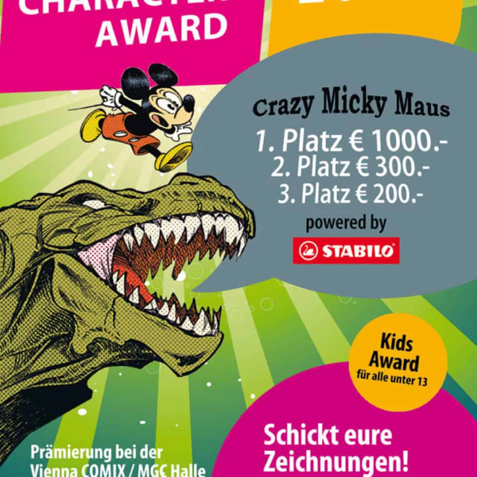 COMIX Character Award 2018 CCA2018 Flyer