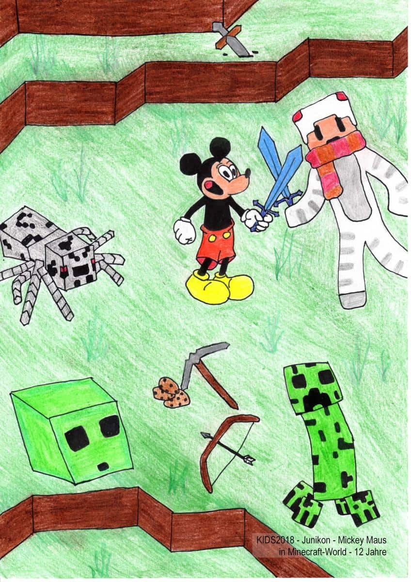 KIDS2018 - Junikon - Mickey Maus in Minecraft-World - 12 Jahre KIDS2018 - Junikon - Mickey Maus in Minecraft-World - 12 Jahre