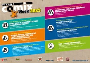 Folder zur Vienna COMIX WEEK 2023