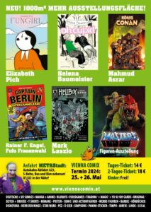 Vienna COMIX Flyer 2024 Hinterseite