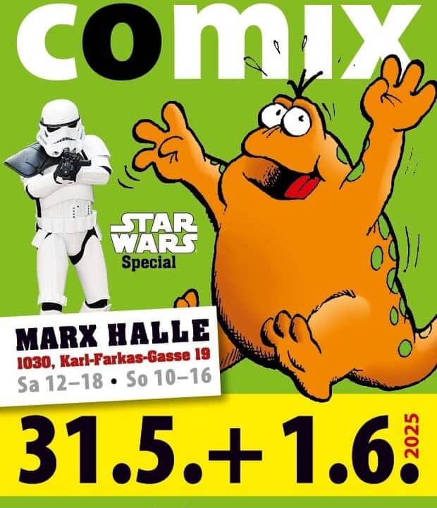Vienna COMIX Flyer 2025 Vorderseite