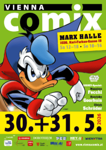 Vienna Comix Flyer Mai 2026 Vorderseite